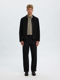 REGULAR FIT JACKE, Black, highres