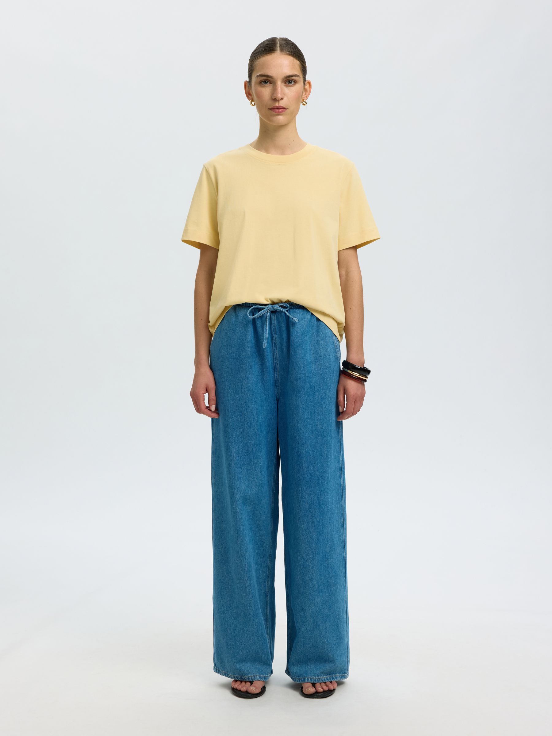 BOXY T-SHIRT, Italian Straw, highres