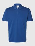 Selected ZIPPER POLO SHIRT, Set Sail, highres - 16079026_SetSail_001.jpg