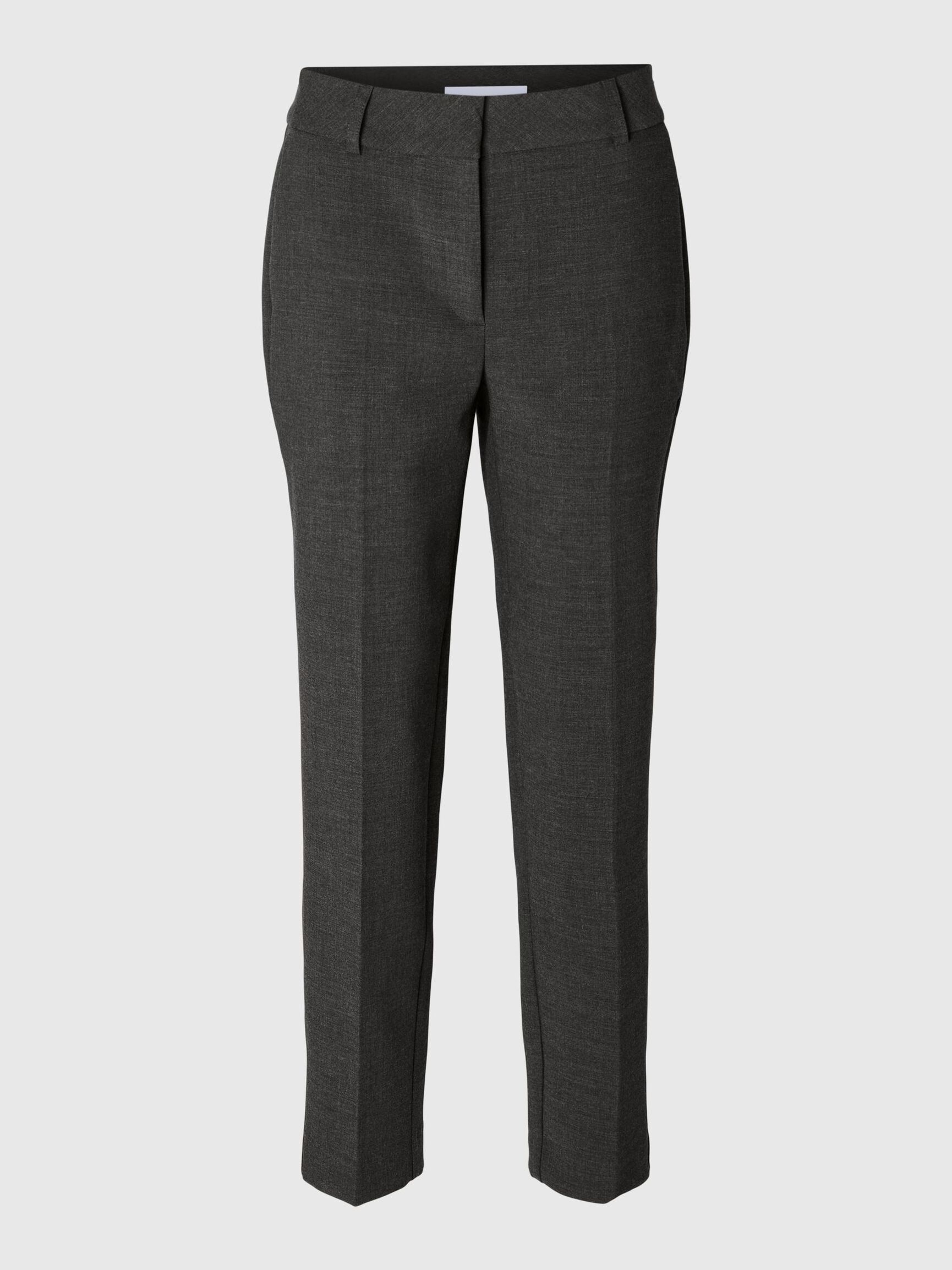 PANTALONI STRETTI IN FONDO, Dark Grey Melange, highres