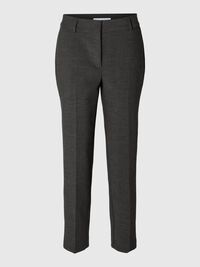 PANTALONI STRETTI IN FONDO, Dark Grey Melange, highres