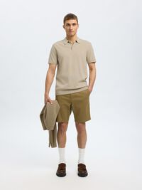 EN MAILLE POLO, Oatmeal, highres