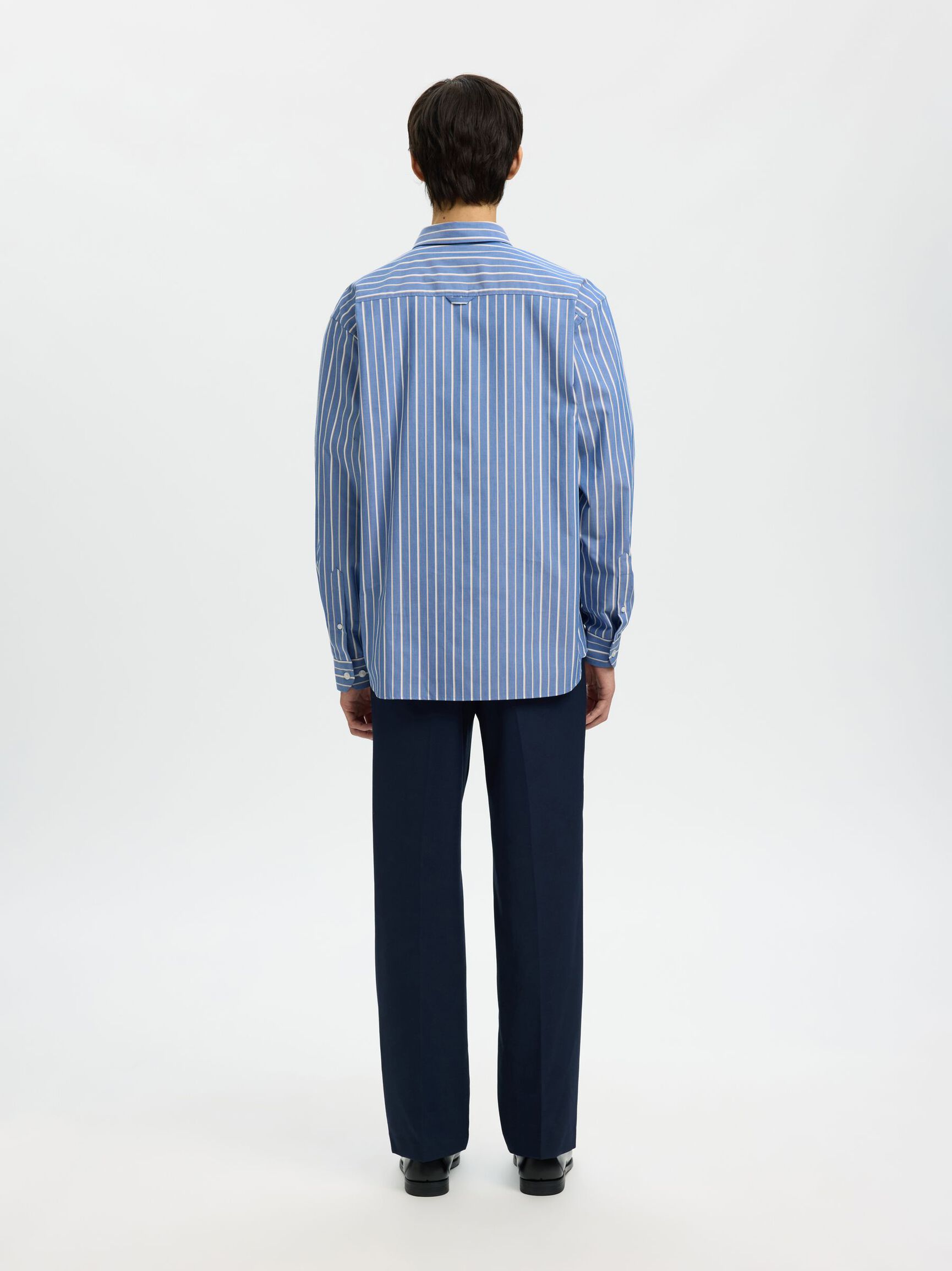 RELAXED FIT LANGARMHEMD, Medieval Blue, highres