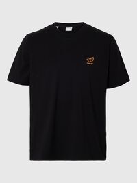 GEBORDUURD T-SHIRT, Black, highres