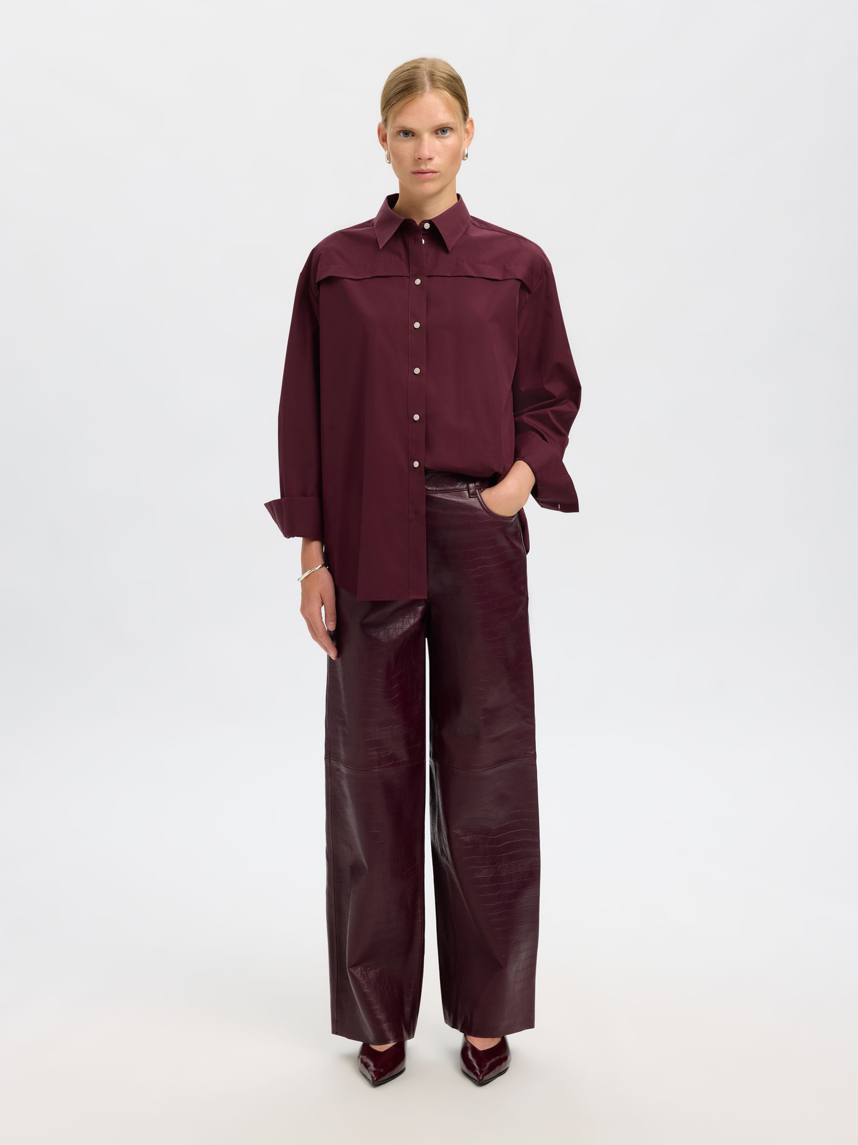 CAMICIA A MANICHE LUNGHE, Fig, highres