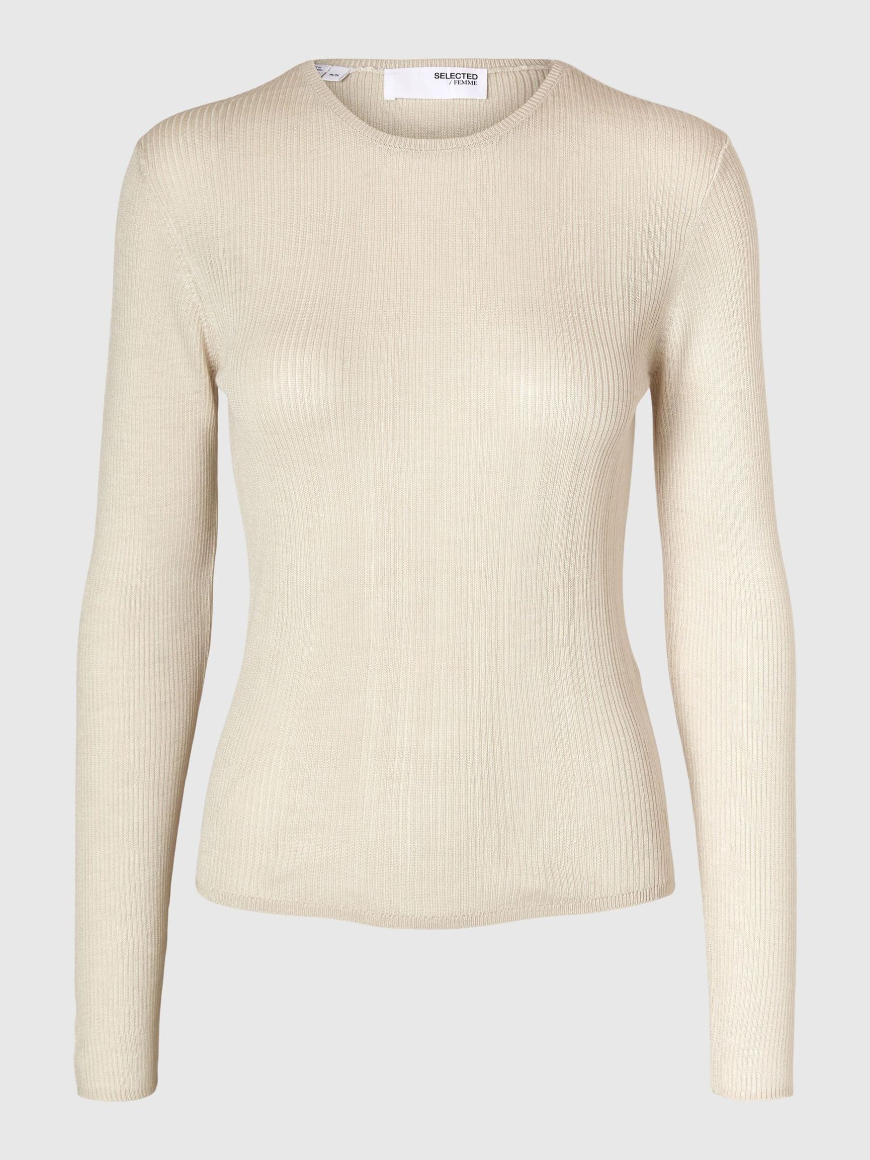 TOP A MANICHE LUNGHE, Birch, highres