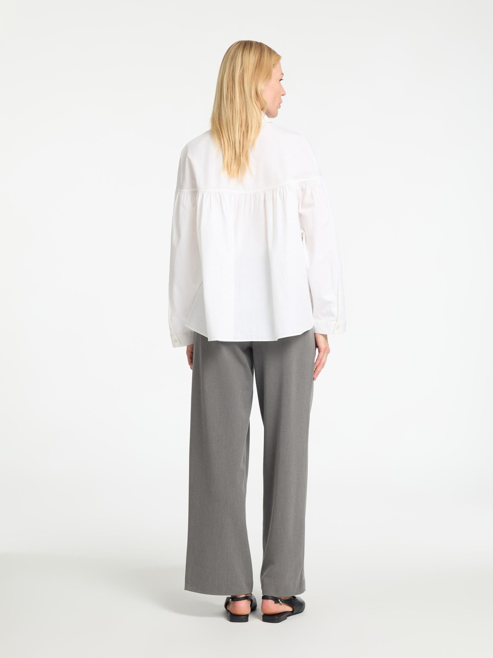 PITKÄHIHAINEN PAITAPUSERO, Bright White, highres