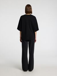 T-SHIRT OVERSIZE, Black, highres
