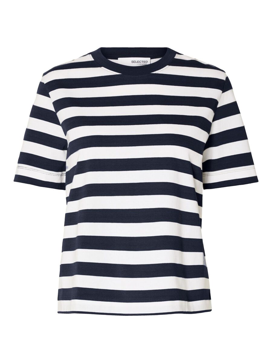 Selected GESTREEPT BOXY T-SHIRT, Dark Sapphire, highres - 16087918_DarkSapphire_987691_001.jpg