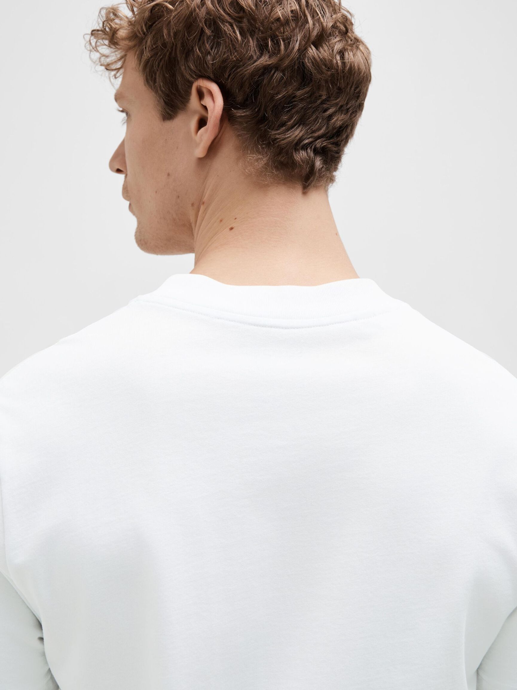 SHORT-SLEEVED RELAXED FIT T-SHIRT, Bright White, highres