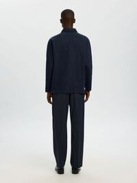 100% COTTON LONG-SLEEVED POLO, Sky Captain, highres