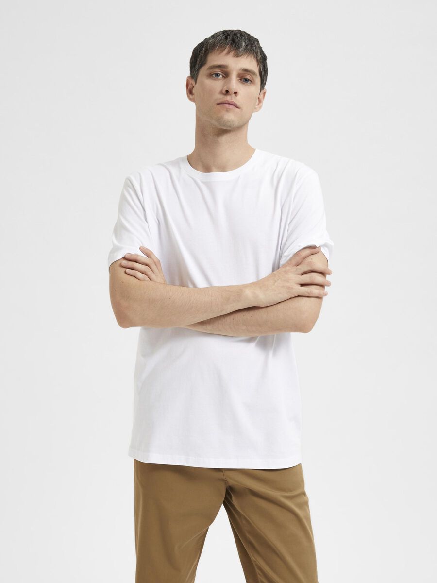 Selected REGULAR T-SHIRT, Bright White, highres - 16087842_BrightWhite_003.jpg