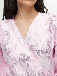 GEBLOEMDE JACQUARD WIKKELJURK, Cradle Pink, highres