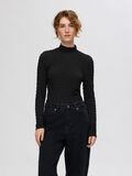 Selected TEXTURED LONG SLEEVED TOP, Black, highres - 16095443_Black_003.jpg