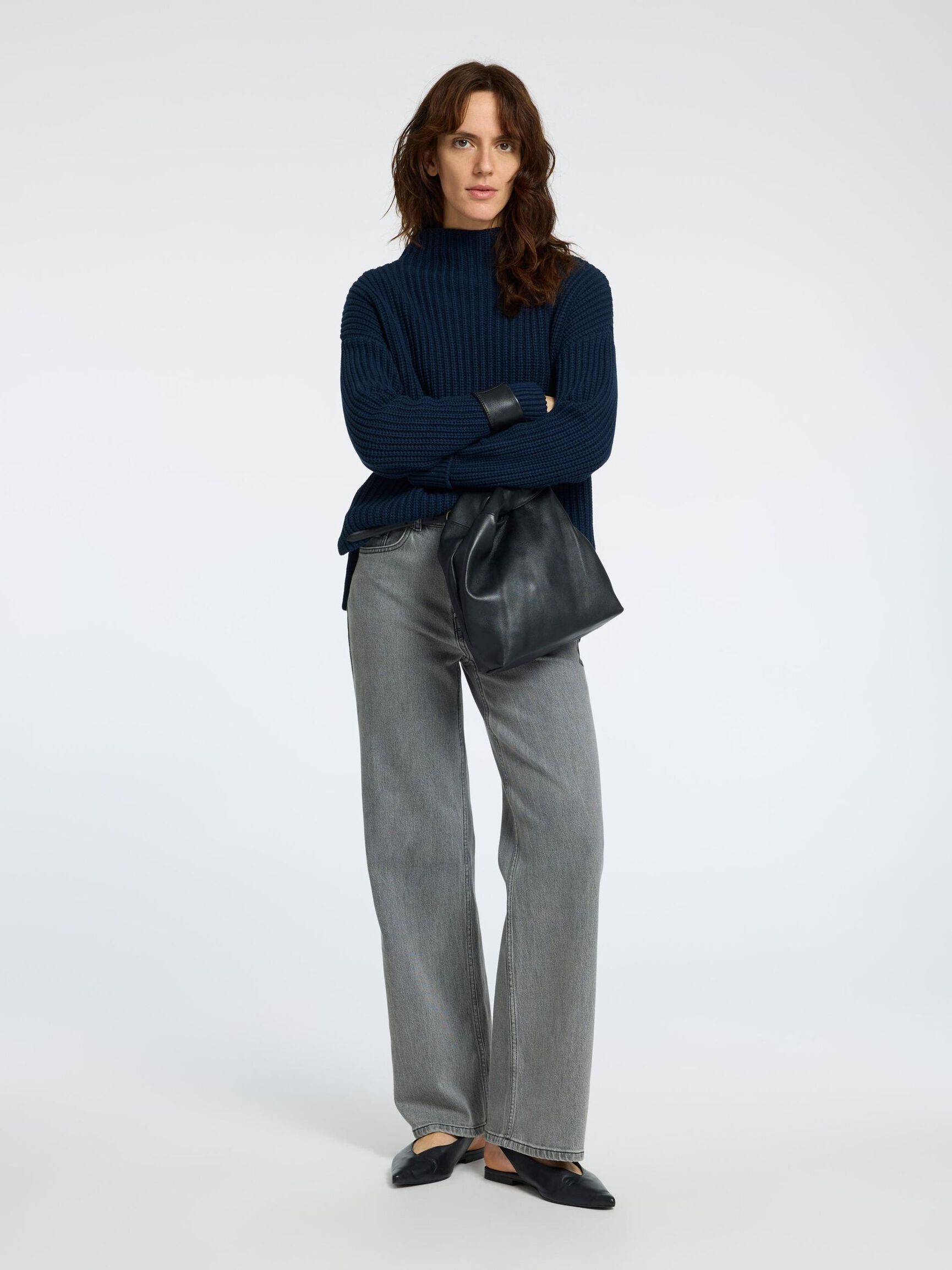OVERSIZE PULLOVER, Dark Sapphire, highres