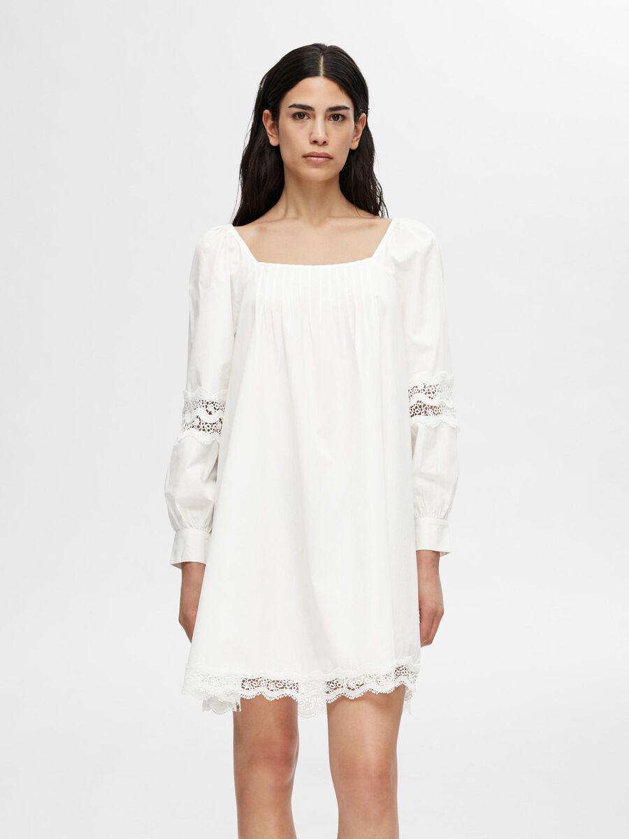 Selected LONG SLEEVED LACE MINI DRESS, Snow White, highres - 16095609_SnowWhite_003.jpg