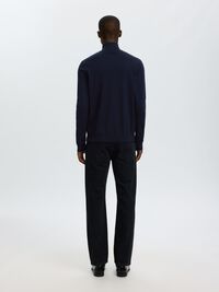 ZIP-UP CARDIGAN, Navy Blazer, highres