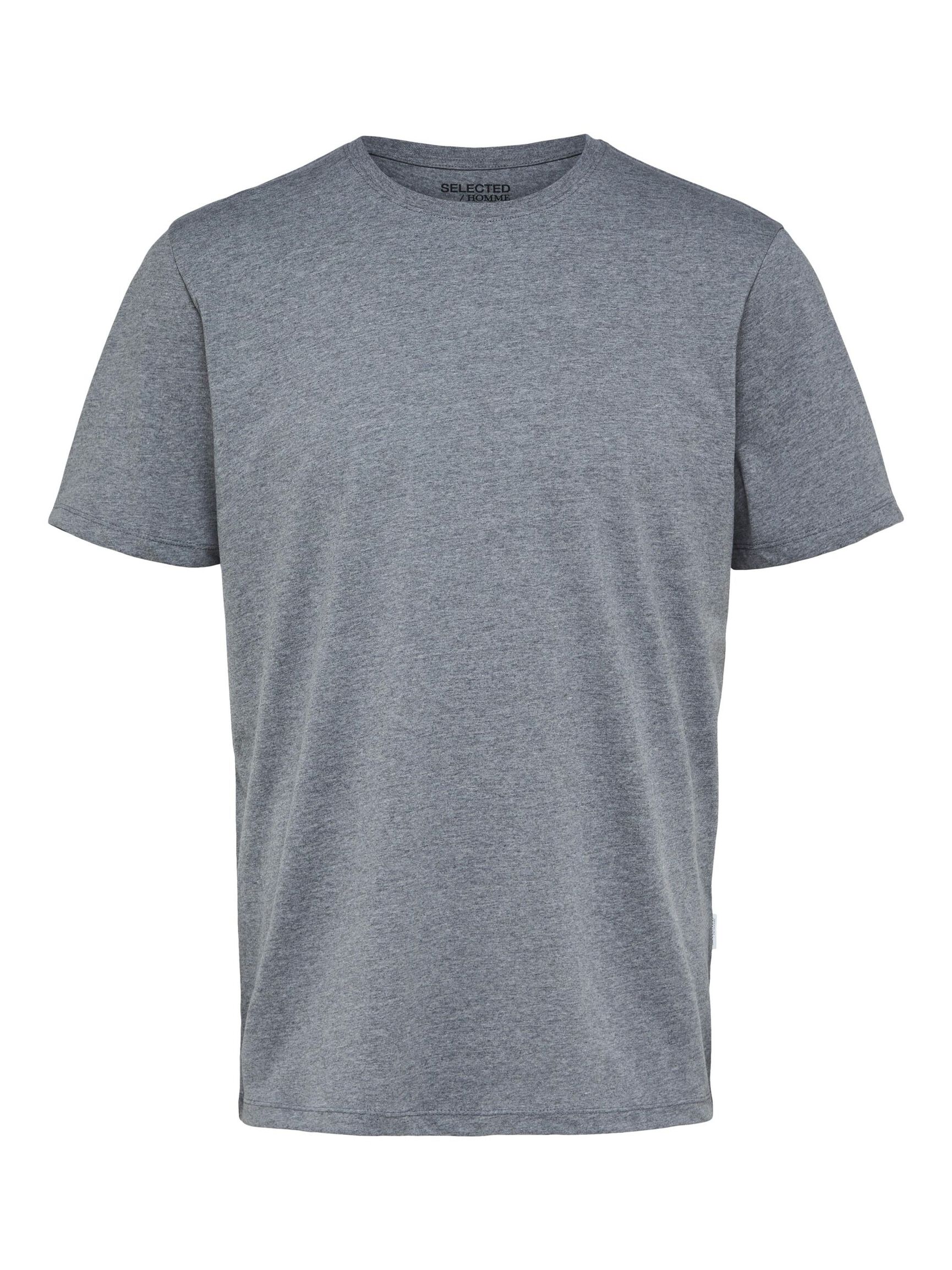 REGULAR T-SHIRT, Medium Grey Melange, highres