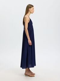 V-NECK SPAGHETTI MAXI DRESS, Ocean Cavern, highres