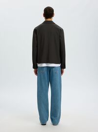 TAILORED OVERSHIRT, Peat, highres