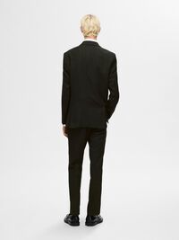SLIM FIT WOOL BLEND BLAZER, Dark Green, highres