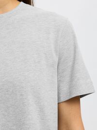 BOXY T-SHIRT, Light Grey Melange, highres