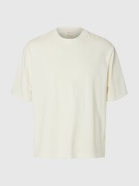 PRINTED T-SHIRT, Egret, highres