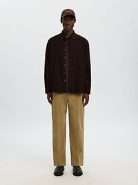 100% COTTON BUTTON-DOWN SHIRT, Delicioso, highres