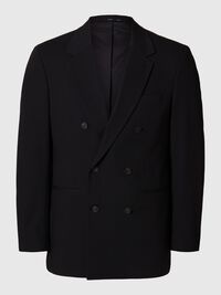 RELAXED FIT ZWEIREIHIGER BLAZER, Black, highres