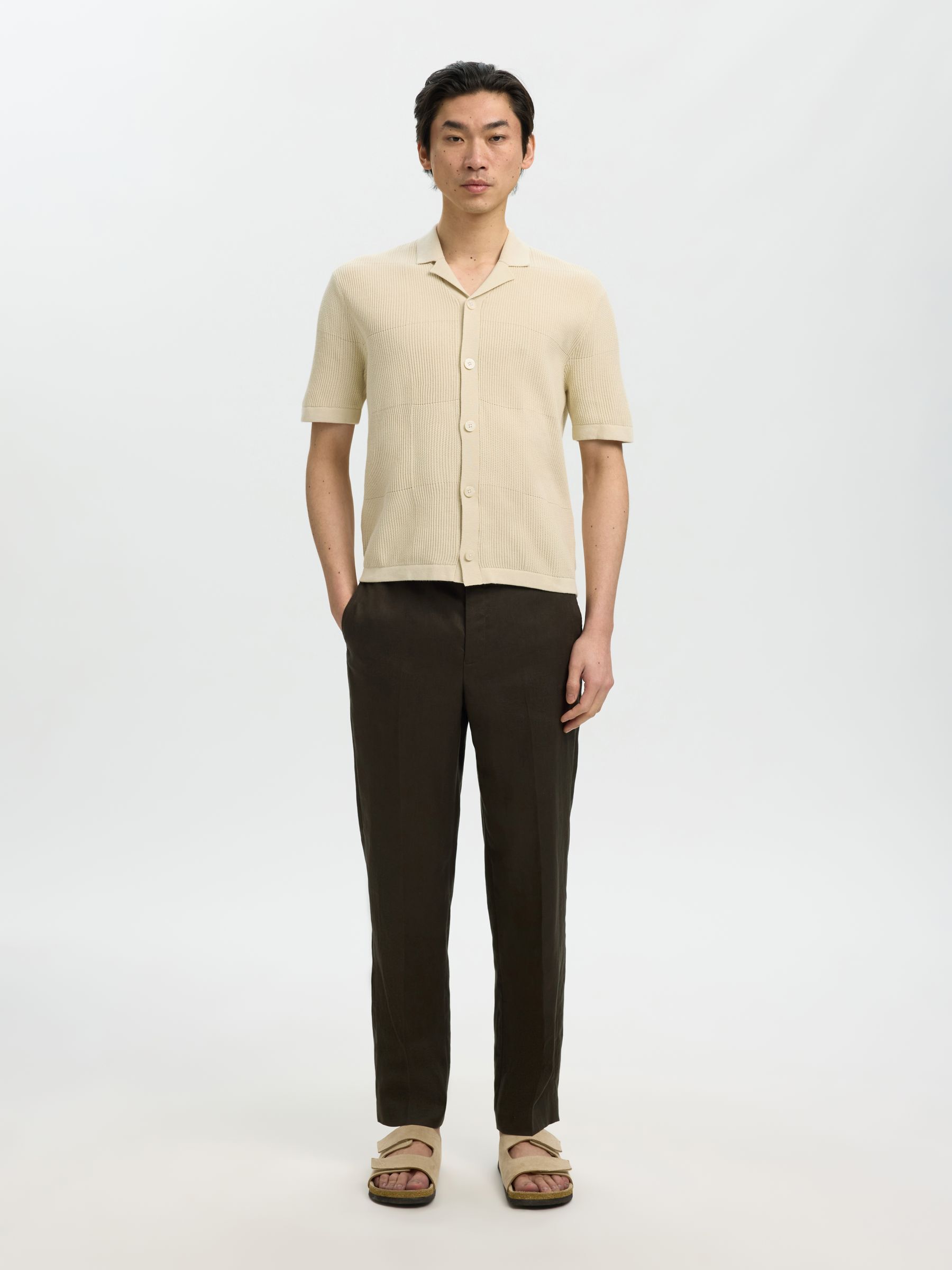 RELAXED FIT POLO, Birch, highres