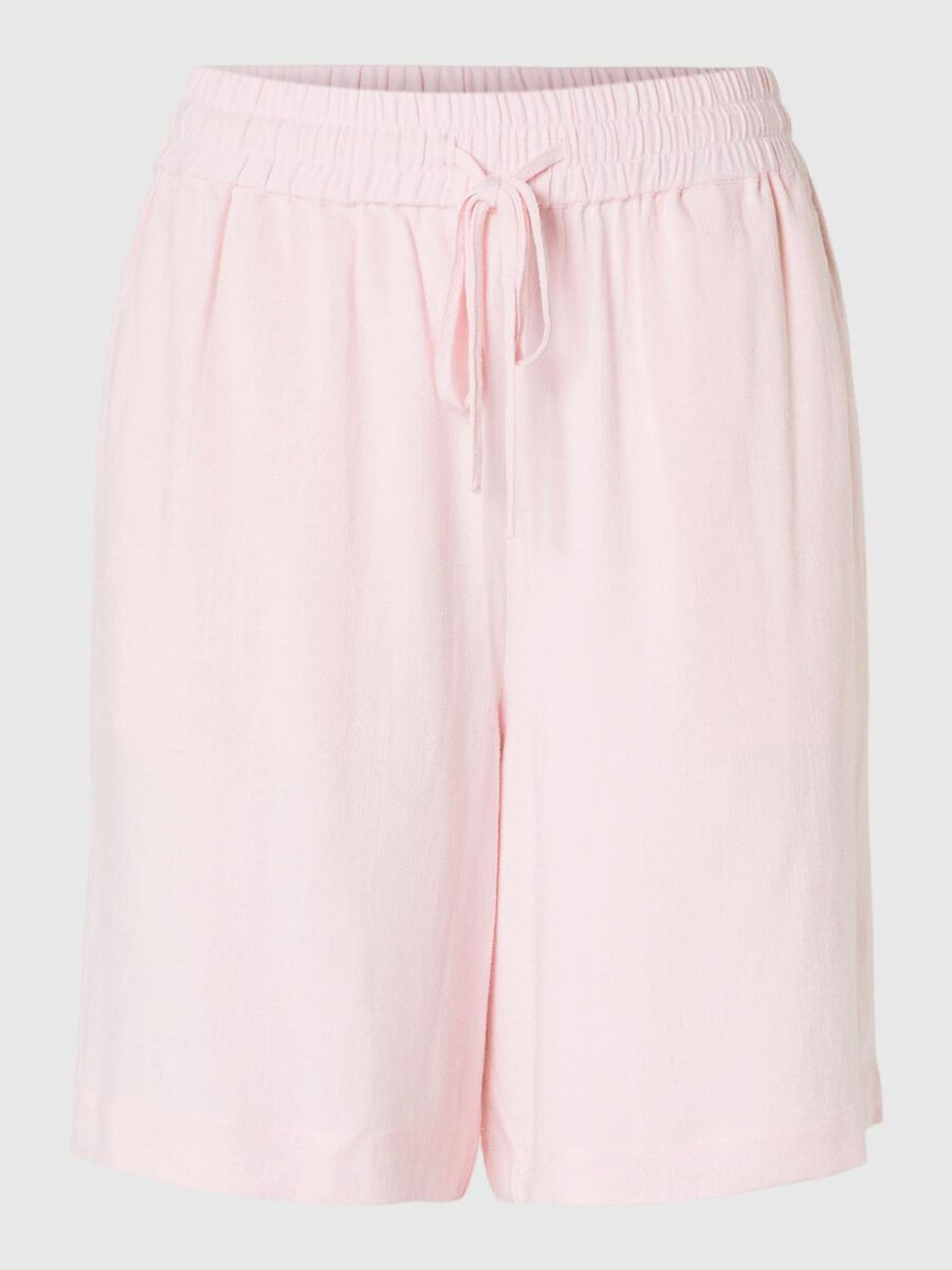 Selected VISCOSE BLEND SHORTS, Cradle Pink, highres - 16093932_CradlePink_001.jpg