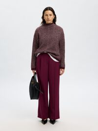 HERRINGBONE WOOL BLEND JUMPER, Fig, highres