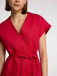 100% LEINEN TANKTOP, Savvy Red, highres