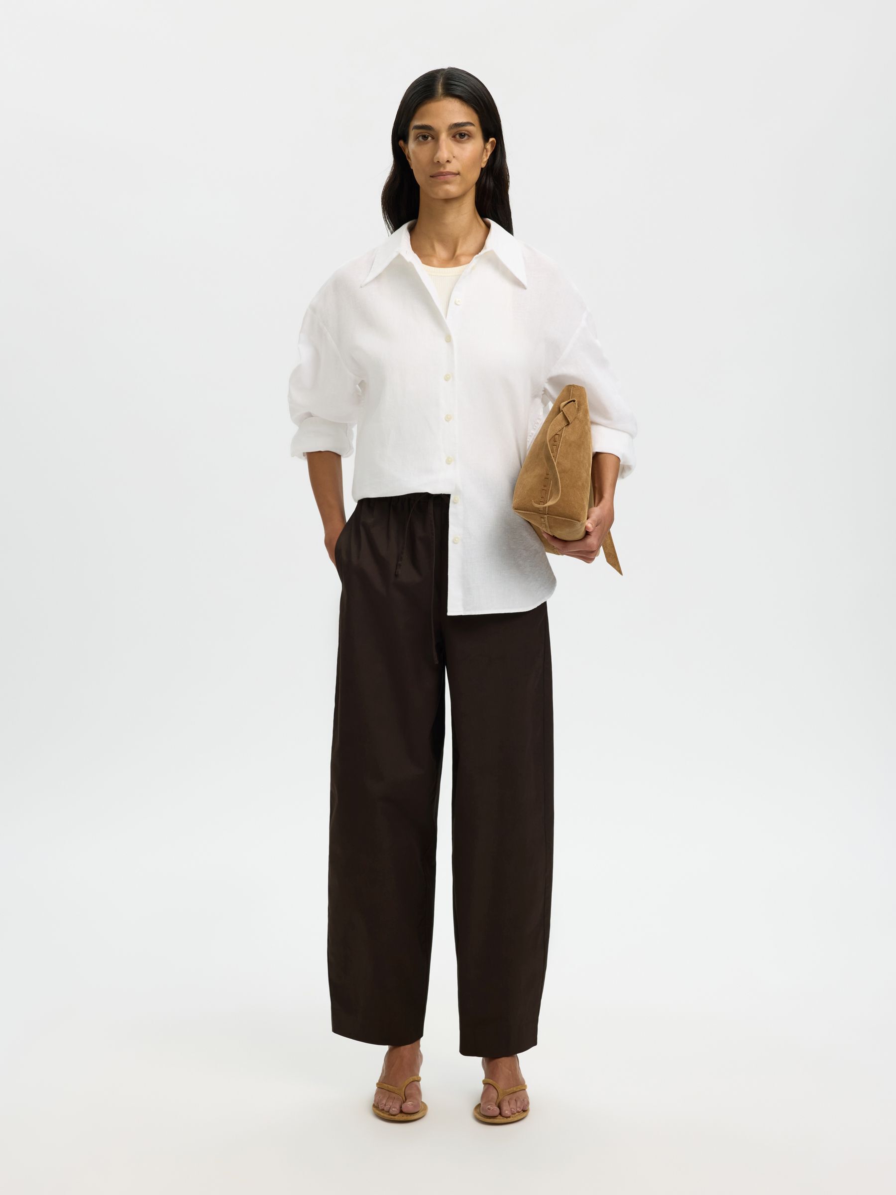 BAUMWOLLMIX BARREL FIT HOSEN, Delicioso, highres