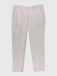 SLIM FIT RECYCLED POLYESTER SUIT TROUSERS, Sand, highres