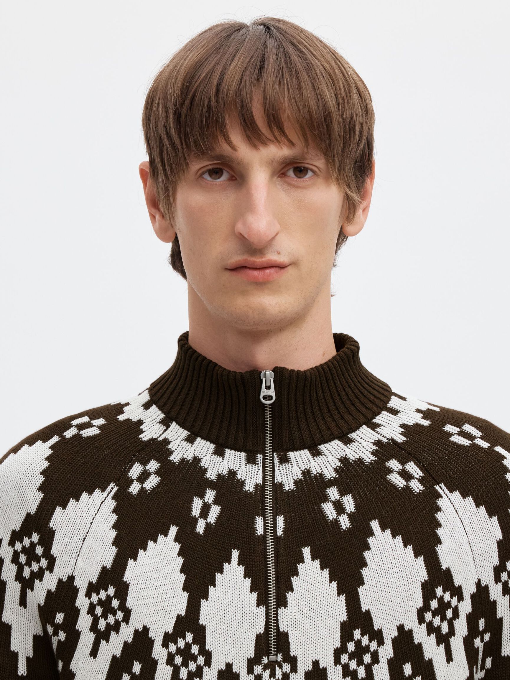 ORGANIC COTTON HALF-ZIP JUMPER, Delicioso, highres
