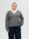Selected ULLBLANDING V-HALS PULLOVER, Medium Grey Melange, highres - 16094268_MediumGreyMelange_002.jpg