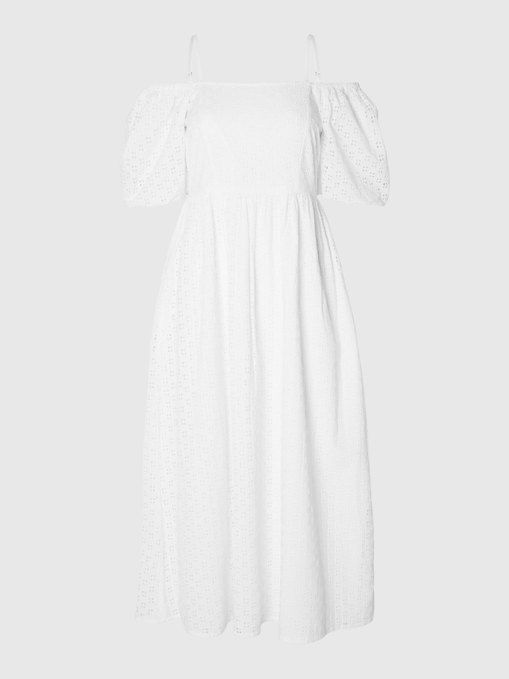 OFF-SHOULDER MAXI DRESS, Snow White, highres