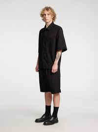 LOOSE FIT SHORTS, Black, highres