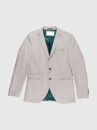SLIM FIT RECYCELTER POLYESTER BLAZER, Sand, highres