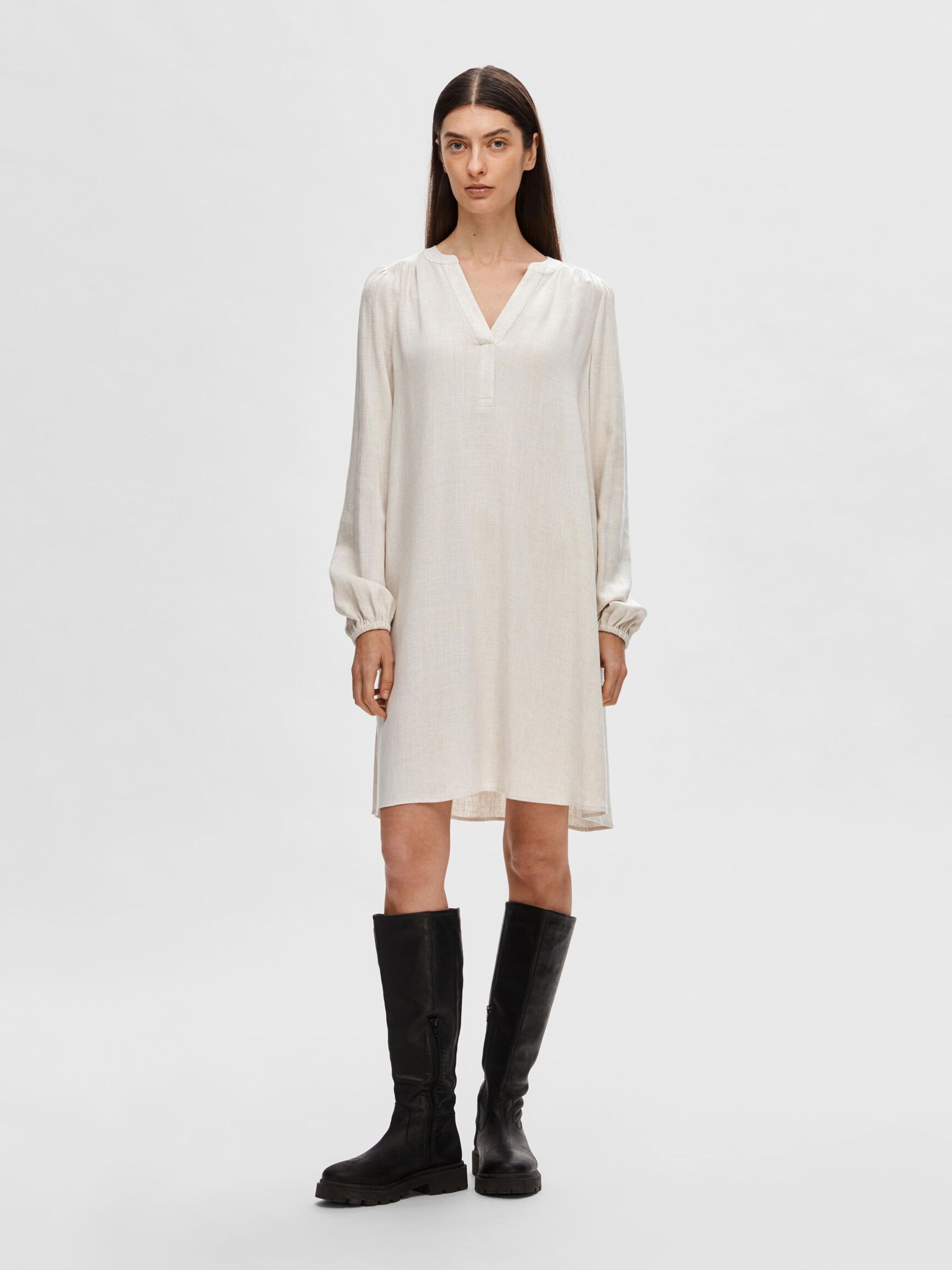 VISCOSEMIX MINI JURK, Sandshell, highres