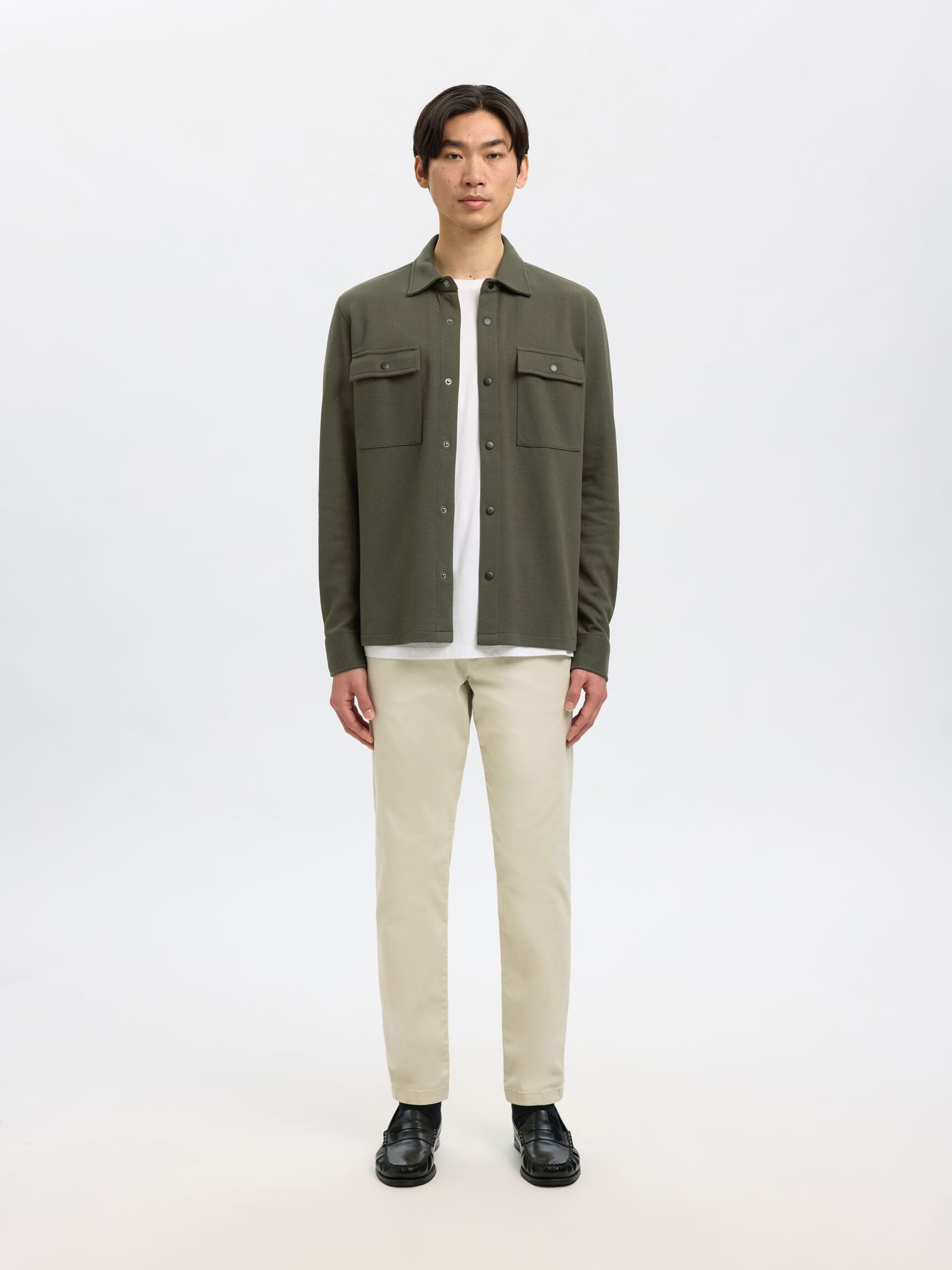 CLASSIC OVERSHIRT, Forest Night, highres