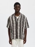 Selected PATTERNED SHORT SLEEVED SHIRT, Black, highres - 16088360_Black_1165906_003.jpg