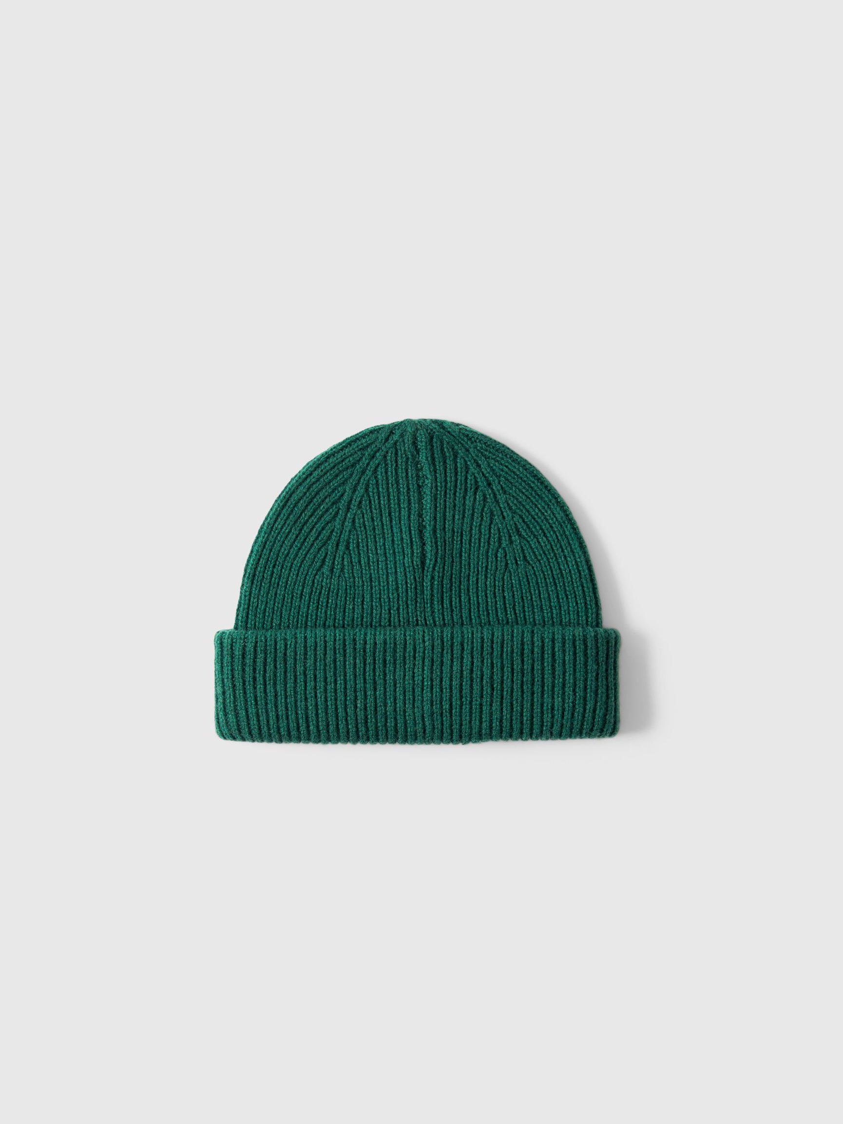 100% MERINO WOOL BEANIE, Dark Green, highres