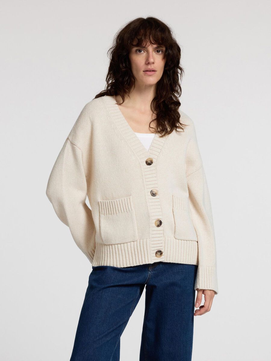 Selected CARDIGAN A MAGLIA, Birch, highres - 16095382_Birch_003.jpg