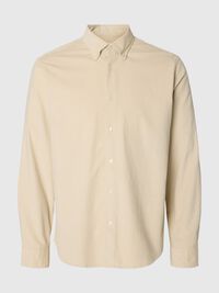 COTTON  CORDUROY SHIRT, Silver Birch, highres