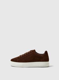 CHUNKY SUEDE  TRAINERS, Chocolate Brown, highres