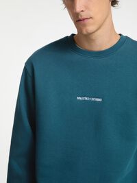 BESTICKTE SWEATSHIRT, Reflecting Pond, highres