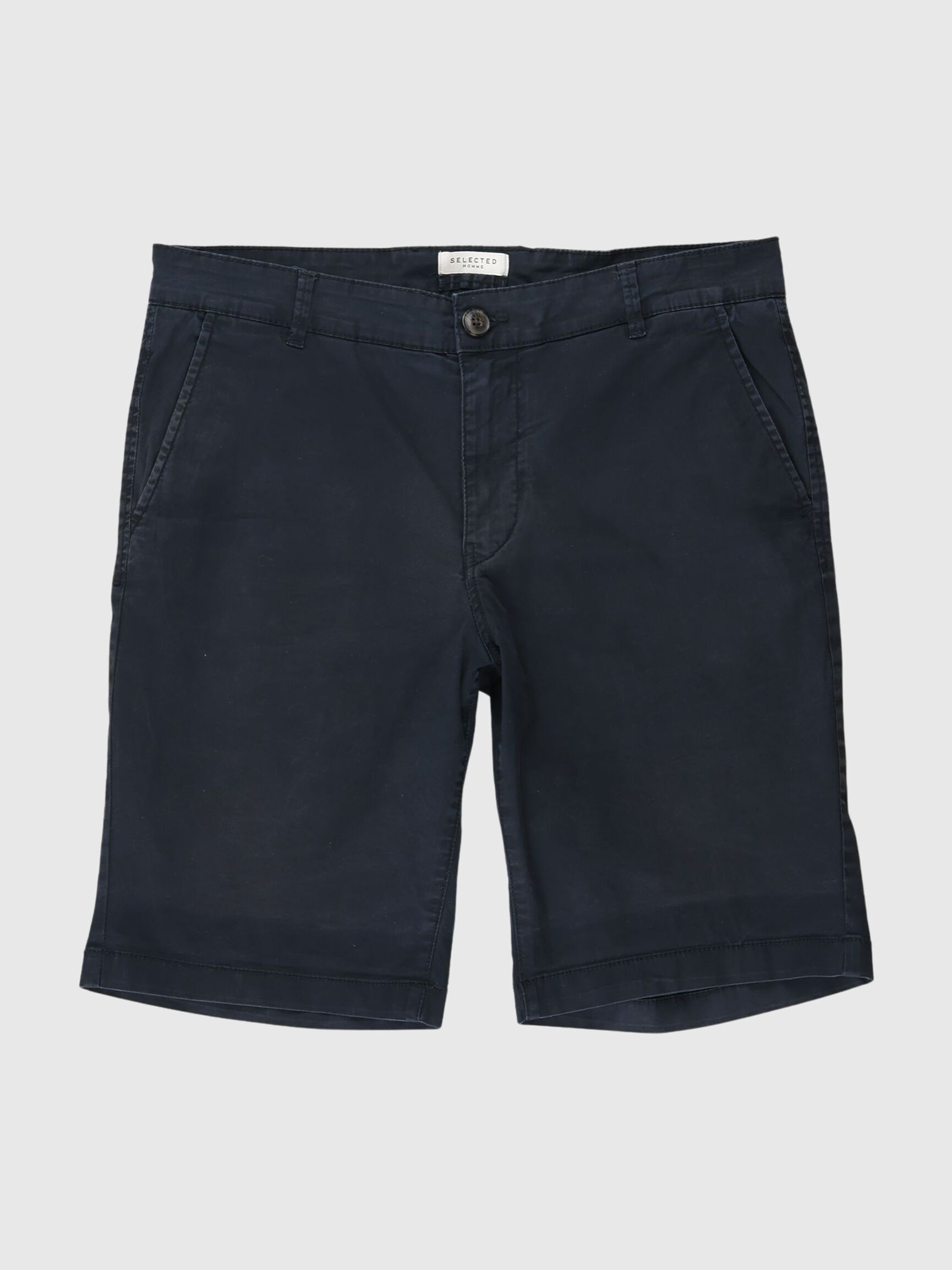 SLHPARIS REGULAR FIT CHINO SHORT, Black, highres
