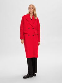 DOUBLE-BREASTED WOOL BLEND COAT, Ski Patrol, highres